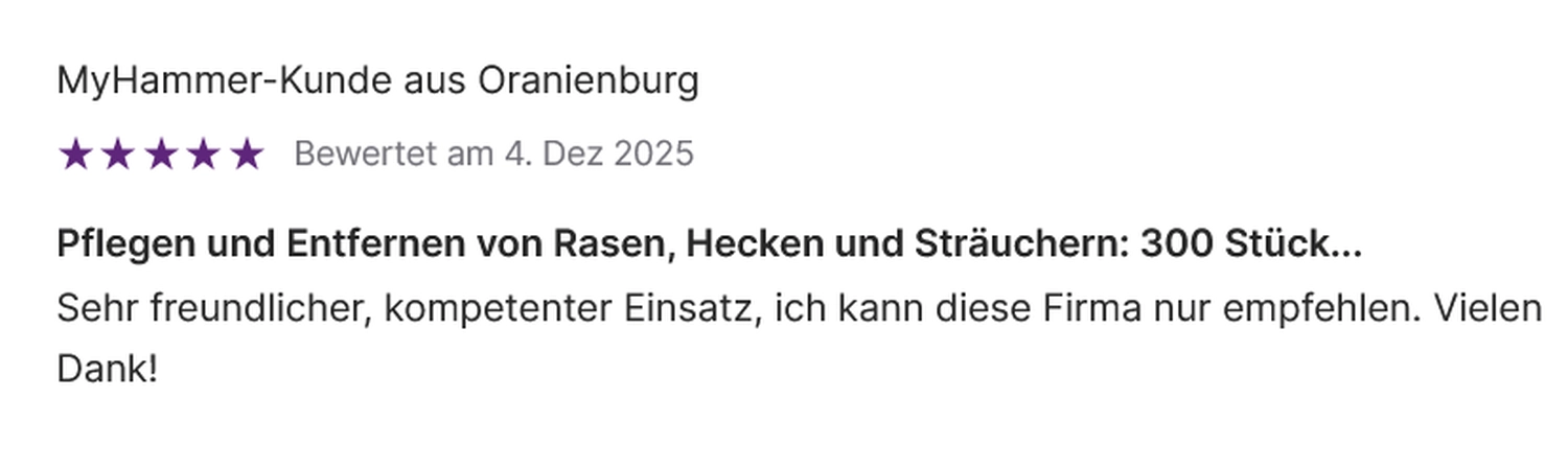 GRH Service Hübusch Einzelunternehmen – Handwerker – Bewertungen