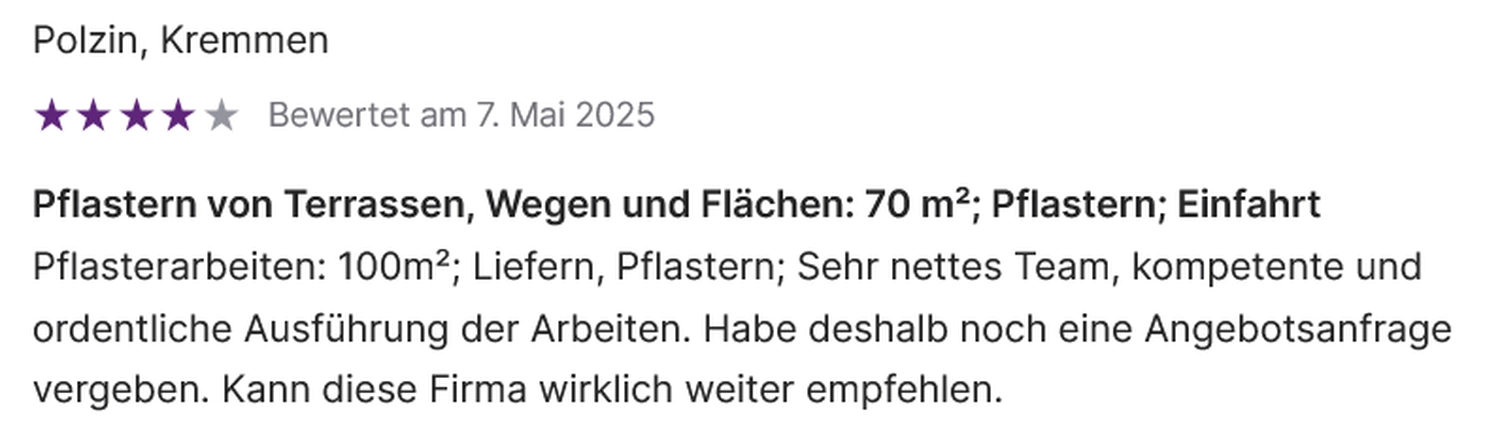 GRH Service Hübusch Einzelunternehmen – Handwerker – Bewertungen