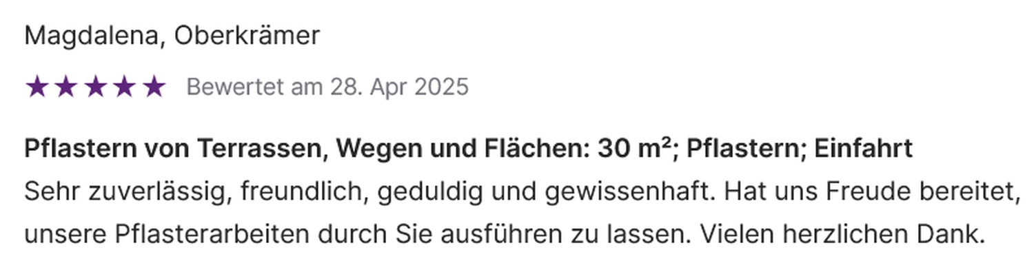 GRH Service Hübusch Einzelunternehmen – Handwerker – Bewertungen